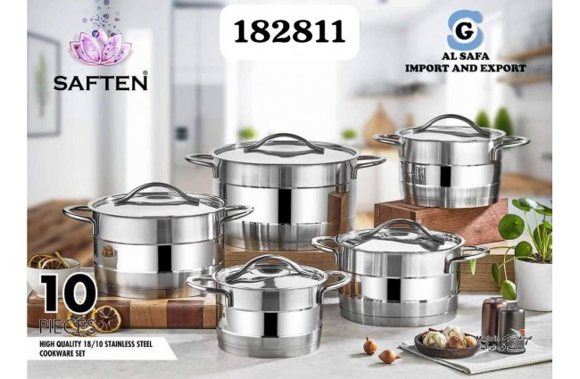 182811 Stainless steel, 10 pieces, Turkish 18/10