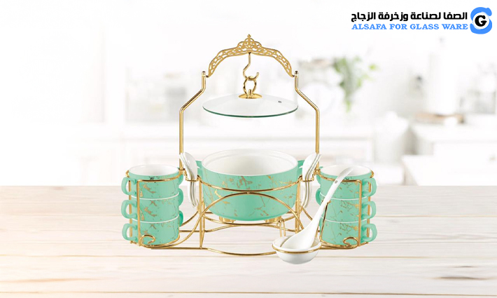 green Islamic soup set