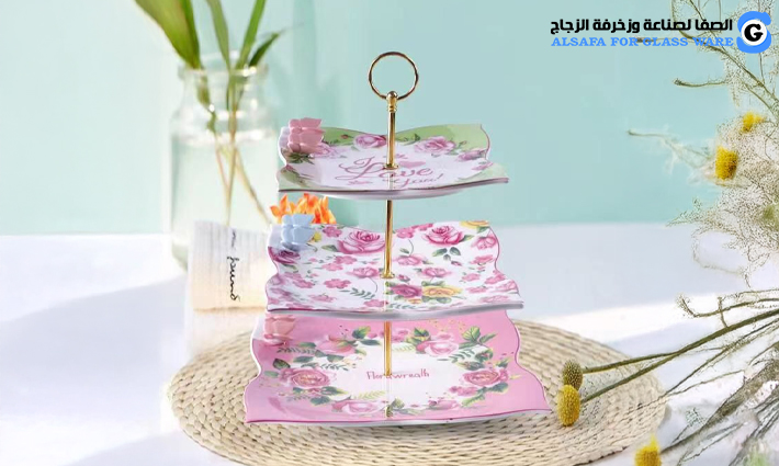 Square flower kahk holder set